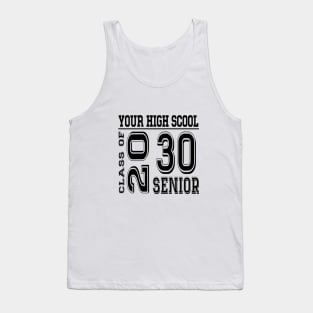 High School Senior 2030 Class of 2030 Graduate College Tank Top